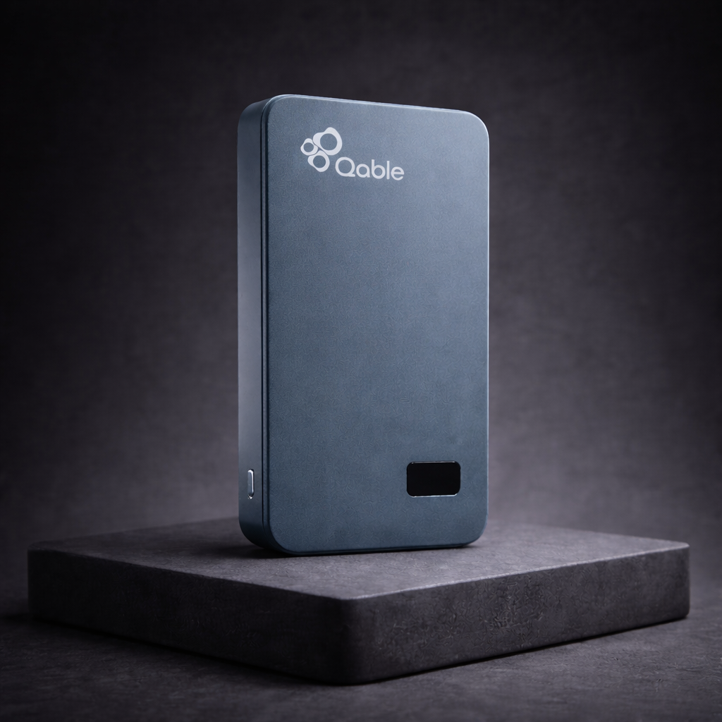 Qable Magnetic Wireless Power Bank 10000mAh, 22.5W Fast Charging, USB-C Input &amp; Output, LED Display, Slim Portable Charger for Smartphones &amp; Devices